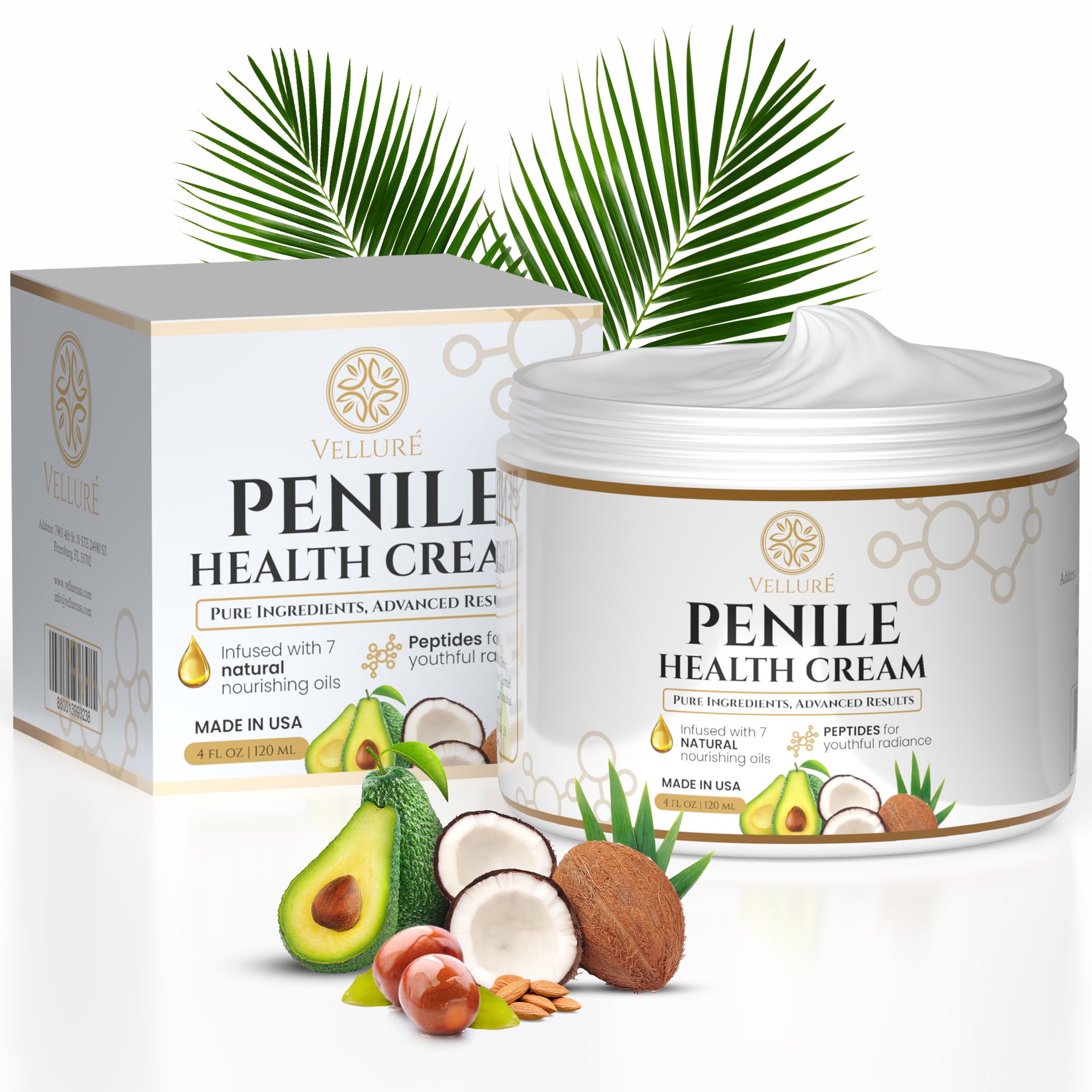 penile health cream with acetyl l carnitine Premium Creme-100% Natural Penile Lotion For Men's Intimat Vellur Premium Penile Health Cream