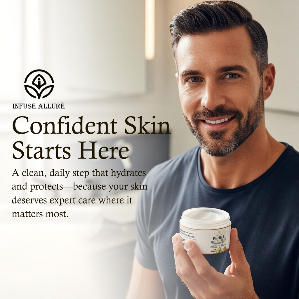 Velluré Premium Penile Health Cream for Men Peptide-Enhanced Intimate Moisturizer, Supports Skin Health, Hydration, Rejuvenation & Conditioning, Fast-Absorbing, Non-Greasy, with Natural Nourishing Oils 4oz Jar