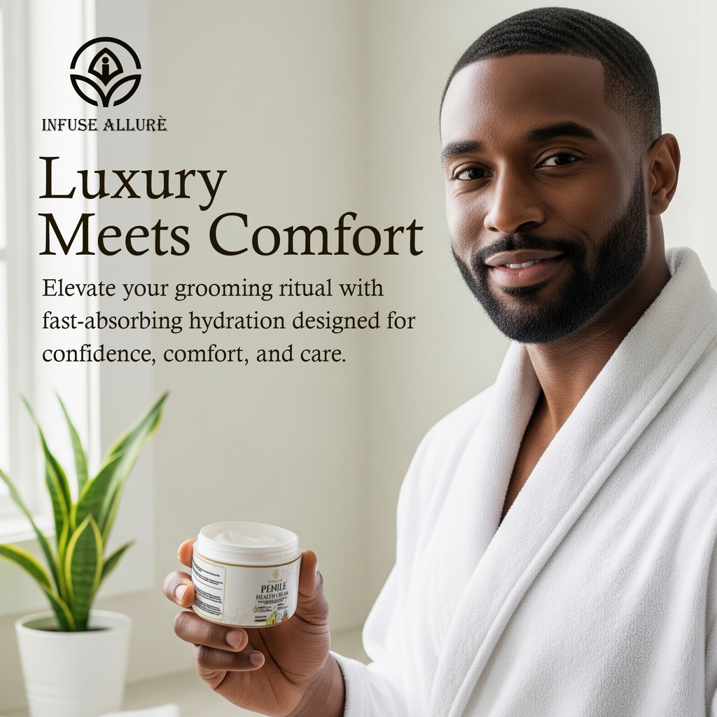 Velluré Premium Penile Health Cream for Men Peptide-Enhanced Intimate Moisturizer, Supports Skin Health, Hydration, Rejuvenation & Conditioning, Fast-Absorbing, Non-Greasy, with Natural Nourishing Oils 4oz Jar